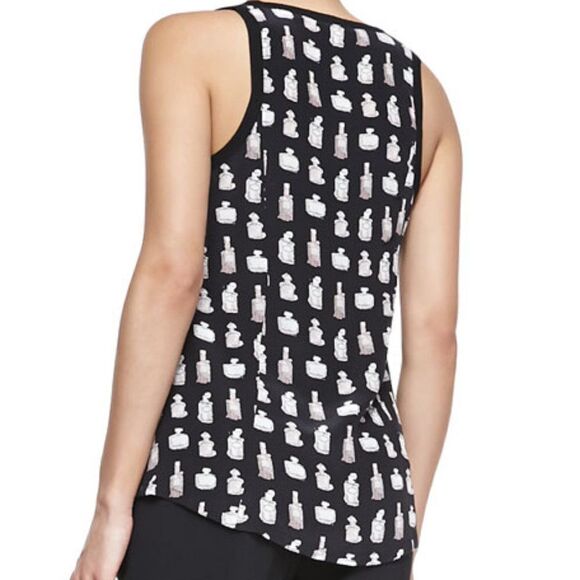 JOIE | 'Rain' 100% Silk Feather Print Sleeveless Top - size XS in Mauve - Picture 13 of 13